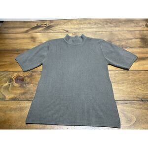 Alex Garfield Garfield & Marks Size Large Olive Green Silk Top